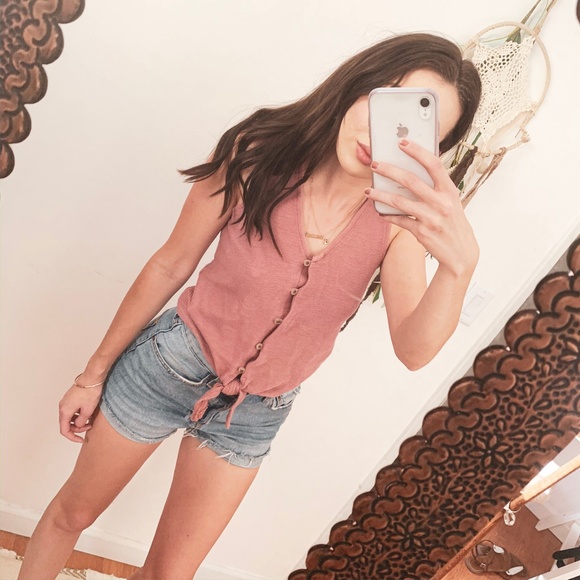MADEWELL Top size XS dusty rose gorgeous top - Picture 1 of 7